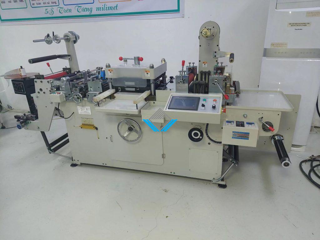 Máy bế label cuộn khổ 320mm