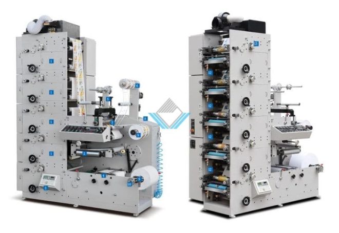 Máy in Flexo 4 màu loại đứng - Tùy chọn từ 1 màu!