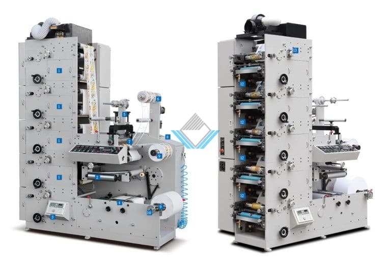 Máy in Flexo 4 màu loại đứng