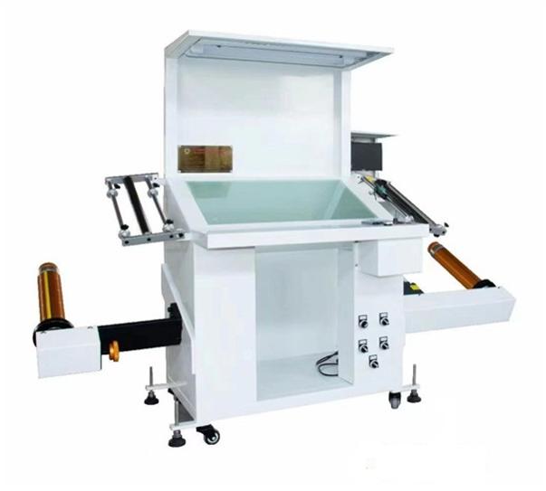 Máy kiểm đếm decal cuộn bàn nghiêng