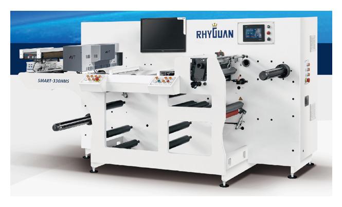 Máy kiểm tra tem nhãn và chia cuộn decal tự động